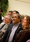 Professors Norman & Keating with Chancellor Khosla